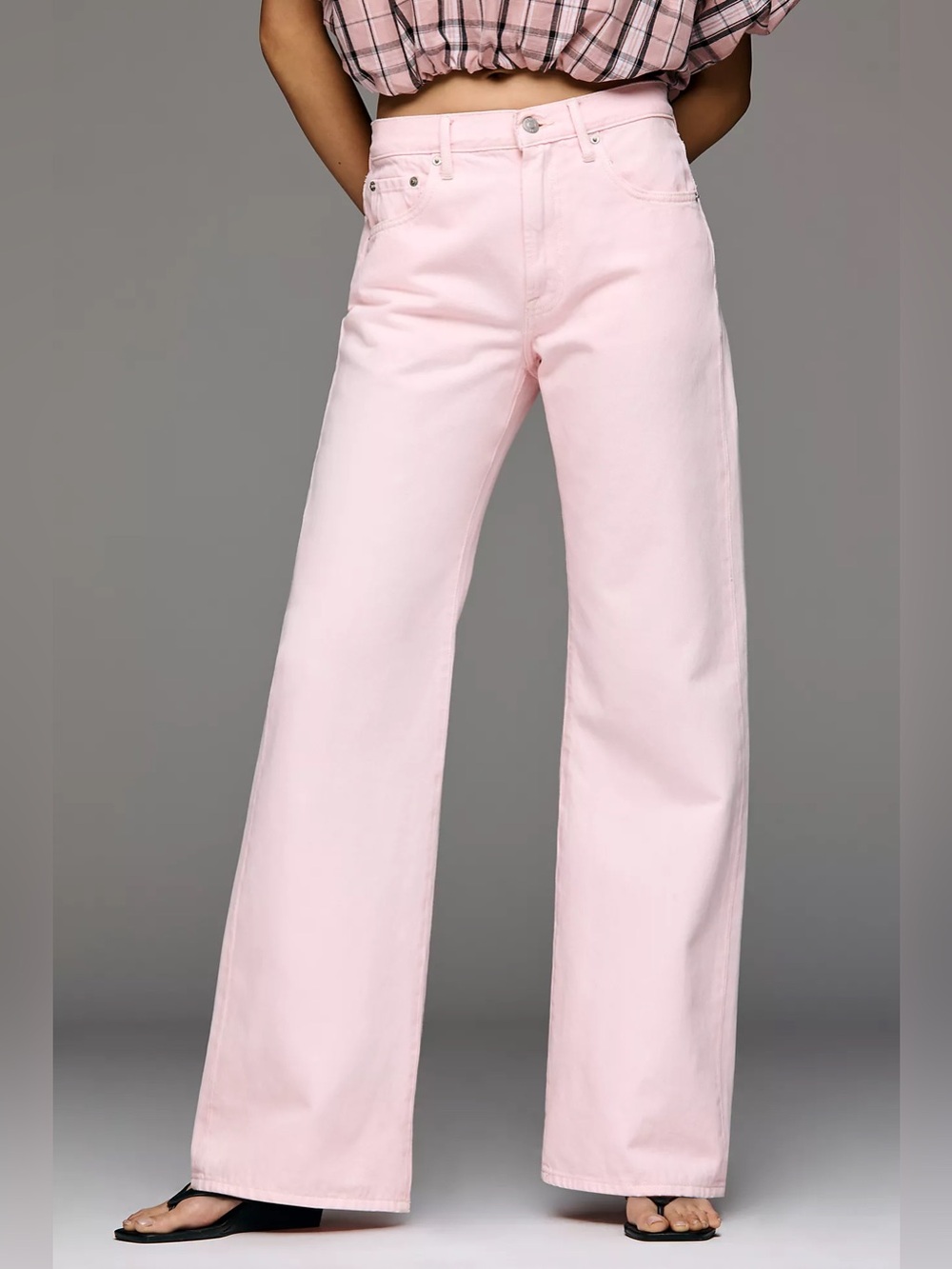 Pistola Larsen High-Rise Relaxed
Wide-Leg Jeans size 25